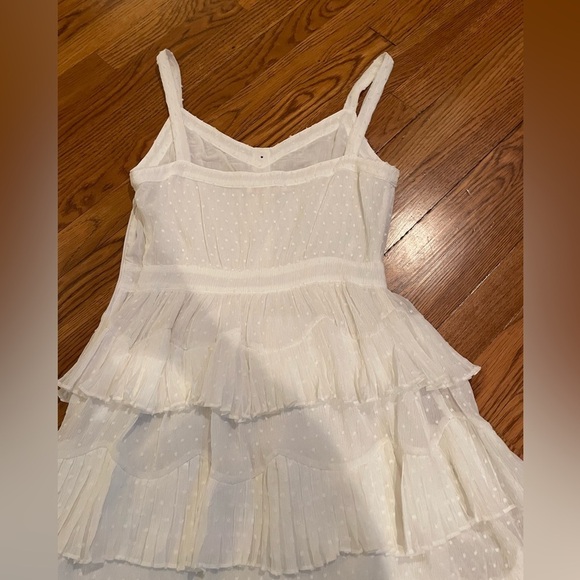 Maje White Ruffle Dress Size 2/Medium - Picture 9 of 9